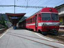 Steuerwagen der Appenzeller Bahnen in Appenzell. (18.07.2004)