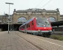 Der Schleswig-Holstein-Express nach Flensburg steht am 22. August 2012 im Hamburger Hbf.
