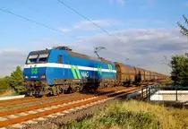 Ebenfalls bei Allerheiligen kommt die NIAG Nr.14/ 145 086-5 mit einem Sch�ttgutwagenganzzug mit Anhang NIAG Nr.9 in Richtung Neuss gefahren....1.9.2012 