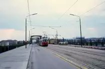 Wien WVB SL 331 (F 709) Floridsdorfer Br�cke im Juli 1977.