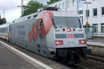 101 144-4 vor IC 2018 nach Nordeich Mole in Recklinghausen 1.9.2012 