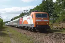 120 112-8 (M�rklin) ist mit dem EN 453 Paris Est - Moskva am 01.09.2012 bei Kaiserslautern Aussberungswerk