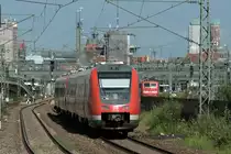 Nicht sch�n, aber selten ist der Kemtener 612er-Umlauf der einmal am Tag M�nchen erreicht. Hier zu sehen: 612 084 am 07.07.12 an der Donnersbergerbr�cke in der bayrischen Landeshauptstadt