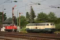 EBM 216 224 am 22.5.12 beim Rangieren in D�sseldorf-Rath.