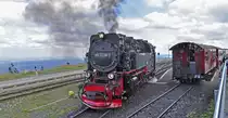 27.08.12 Bf Brocken ; die Lok setzt um f�r die Talfahrt