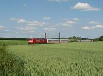 120 501 mit IC 2094 bei Mammendorf (26.06.2006)