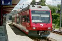 CJ 1000 mm ..ABe 2/6  634.. im Bahnhof von Saignelgier am 24.06.2006