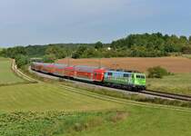111 039 mit RE 4259 von N�rnberg nach M�nchen Hbf am 11.09.2012 unterwegs bei Edlhausen.