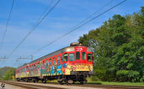 S� 814-41 f�hrt durch Maribor-Tabor Richtung Pragersko. / 10.9.2012