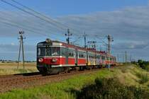 EN57-978rb nach Rzepin am 21.07.2012 unterwegs bei Rad�w.