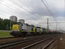 hle 7774 & 7773 mit gemischter G�terzug in der N�he von Bahnhof Antwerpen-Luchtbal, Aufnahme am 25.09.2009