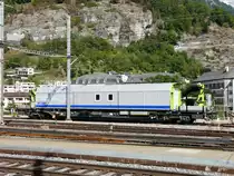 bls - Hilfswagen Xas 99 85 92 77 503-0 abgestellt im Bahnhofsareal in Brig am 03.09.2012