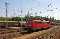 DB 151 073-4 am 15.08.2012 abgestellt in Saalfeld.