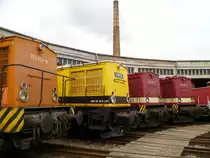 Am 15.09.12 war bei der IG Traditionslok 58 3047 e.V. Glauchau ein Bw Fest. Hier die 293 023-8, V100.01 (202 481-8), 204 347-9 und 204 354-5.