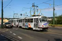 Strassenbahn Prag/CZ : Tatra TW 8392 - 08/08/2012