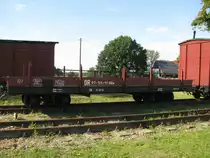 Schmalspur-G�terwagen RRw [97-55-51] der ehem.  DR  f�r den  POLLO , Mesendorf [20.08.2011]