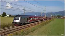 Nachschuss auf den Jubil�umszug  175 Jahre Eisenbahn f�r �sterreich  welcher als RJ 632  powered by easybank  von Villach nach Wien Meidling unterwegs war.
Zeltweg 10.9.2012