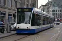 Combino 2123 Damrak Amsterdam,richtung Amsterdam CS 06-09-12