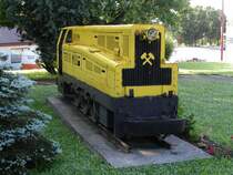 Ruhrthaler-Diesellok aufgestellt als Denkmal in Ampflwang O�
am 10. Juli 06