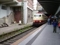 Baureihe 103 in HH-Hbf im April als Sonderfahrt.