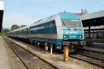 ALEX mit Diesel Lok 223 068 nach M�nchen Hbf.am 17.09.12 in Lindau Hbf.