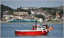 Der 11.50 von Manchester Picadilly nach Llandudno erreicht in K�rze Deganwy. Class175. (03.09.2012)