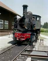 La Traction .. Dampflok G 2x 2/2 E 164 am 24.06.2006 Tag der offen T�r in Pr� Petitjean - Dampflok von Henschel Sohn - 1000 mm - Baujahr 1905 - Lokgewicht 42t - L�P 10,85m - H�chst Geschwindigkeit = max 40 km - Lebenslauf: ex CP E 164 - 1978a - 1998 ab 1999 - La Traction