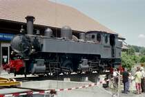 La Traction .. Dampflok G 2x 2/2 E 164 am 24.06.2006 Tag der offen T�r in Pr� Petitjean - Dampflok von Henschel Sohn - 1000 mm - Baujahr 1905 - Lokgewicht 42t - L�P 10,85m - H�chst Geschwindigkeit = max 40 km - Lebenslauf: ex CP E 164 - 1978a - 1998 ab 1999 - La Traction