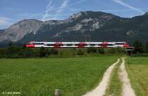 �BB 4024 087-1 als   Inntal-S-Bahn   S1 Kufstein - Telfs-Pfaffenhofen, S-Bahn Tirol, fotografiert am 19.07.2012 bei Bichlwang