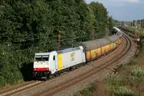 185 637 5 aus Richtung Bremen. Aufgenommen am 14.7.2012 in der N�he von Wulsdorf.