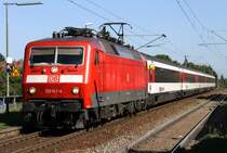 Die 120 147-4 zieht IC 182 von Z�rich nach Stuttgart durch M�hlhausen am 07.09.2012