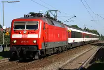 Die 120 147-4 zieht IC 182 von Z�rich nach Stuttgart durch M�hlhausen am 07.09.2012