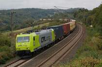 W�hrend sich WLE 81 in Deutschland mit S�uferz�gen rumtreibt, kommt nun immer eine Aushilfslok von CFL Cargo Deutschland vor dem Bierzug (DGS 69438 M�nchen Riem - Warstein) zum Einsatz. Dieses Mal war es sogar die wie aus dem Ei gepellte 185 534-5 im Alpha Trains look, bei Altenbeken am 29.09.2012.
 