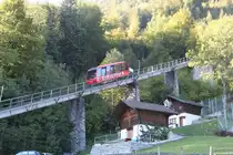 Standseilbahn auf den Harder-Kulm(1322 m.�.M.)in Interlaken am 02.10.12