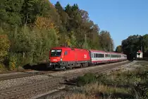 1116 068 mit EC 111 am 06.10.2012 in A�ling.