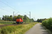 Neusser Eisenbahn G1700 in Meerbusch-Osterath am 17.8.2012 