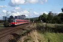 420 471 + 420 450 als S6 nach Weil der Stadt bei Stuttgart-Weilimdorf. Aufgenommen am 03.10.2012.