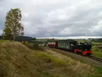 100 Jahre 99 585 u 99 582 in Sch�nheide. Es musste am 07.10.12 die 199 051 einspringen, da die Dampflok defekt war!