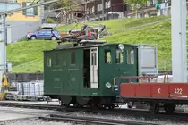 WAB Lok He 2/2 Nr.64(BBC 1926)beim rangieren in Lauterbrunnen.03.10.12