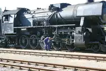 Inspektion der 52.100 des 1.�SEK am 06.10.2012 im Bf. Ernstbrunn.

