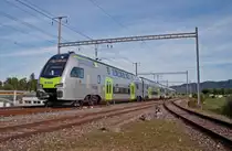 RABe 515  MUTZ 001  als S3 nach Biel/Bienne bei der Einfahrt in M�nchenbuchsee, Aufgenommen am 28.09.2012