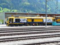 Alpha Rail Team - Schienenfr�smaschine 97 33 07 502 18-5 in Frutigen beim Service am 17.09.2012