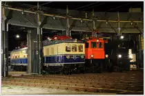 Lokkuscheln in Selzthal am Abend des 11.8.2012. 4041.01, 1245.518 und 78.618. Alle hier gezeigten Fahrzeuge geh�ren der �GEG und sind betriebsbereit.