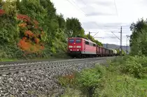 Eine der sch�nsten E-Loks ist ist wie ich finde die 151er.151 028 kam heute Mittag mit einem gem.GZ die Geislinger Steige herunter in Richtung Kornwestheim.Aufgenommen bei Kuchen/Fils am 17.10.2012
