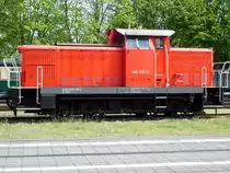 Diesellok 345 100-2 war am 12.5.2012 zu Gast in Putbus auf R�gen und wurde f�r verschiedene Rangierarbeiten eingesetzt !
