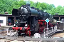 BR 52 8079-7 in museum Lu�n� u Rakovn�ka am 2012:06:17. Internationales Treffen von Lokomotiven BR 52.