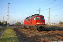 233 233-6 DB Schenker Rail Deutschland AG kam als Lz durch Satzkorn gefahren und fuhr in Richtung Golm weiter. 19.10.2012