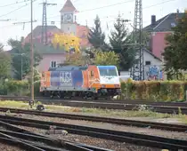 Bahnerlebnistag am 14.10.2012 auf dem Regensburger Hauptbahnhof.Husa 185 613 solo unterwegs.
