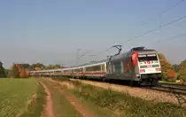 DB Fernverkehr 101 144  Hertha BSC  mit IC 2329 Kiel Hbf - Nürnberg Hbf (Vehrte, 21.10.12).