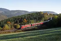 1116.237 als RJ-556 gl�nzt im herbstlichen Gegenlicht bei Eichberg am 21.10.12